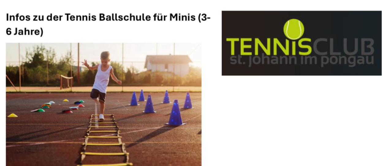 Tennis- Ballschule für Minis (3-6 Jahre)