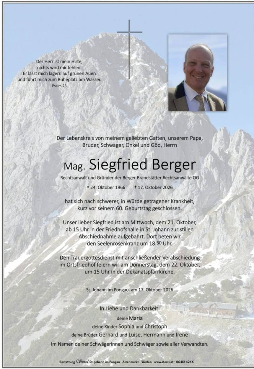  In stillem Gedenken an Siegi Berger